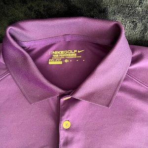 Men’s Nike Dri-Fit Polo Dark Purple Medium size - smoke free home